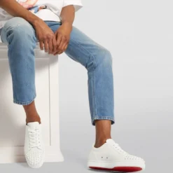 Christian Louboutin Louis Junior Spikes Leather Sneakers 3047 Slip-On Sneakers -Christian Louboutin Online Shop christian louboutin louis junior spikes leather sneakers 16594163 32307396 1000