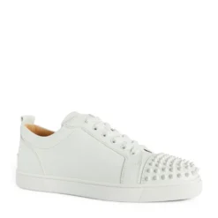 Christian Louboutin Louis Junior Spikes Leather Sneakers 3047 Slip-On Sneakers