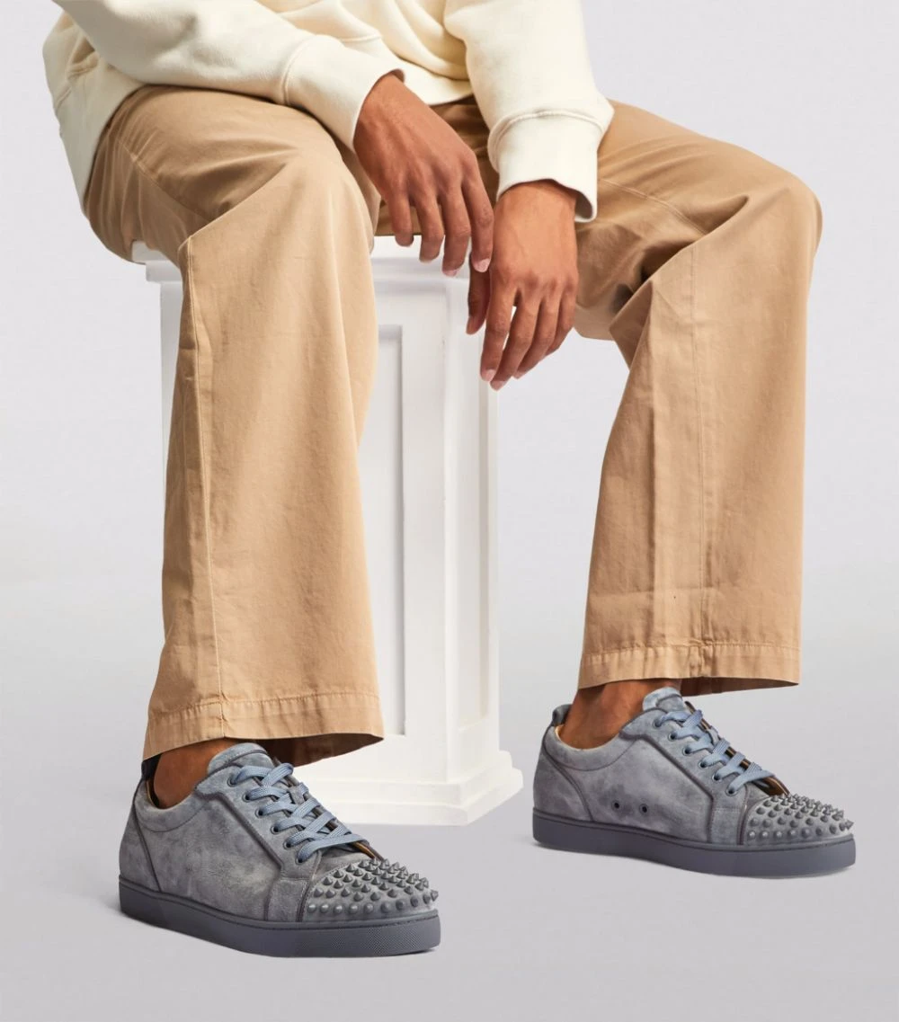 Christian Louboutin Louis Junior Spikes Orlato Suede Sneakers I457 Low-Top Sneakers 6 Christian Louboutin Louis Junior Spikes Orlato Suede Sneakers I457 Low-Top Sneakers - Image 6