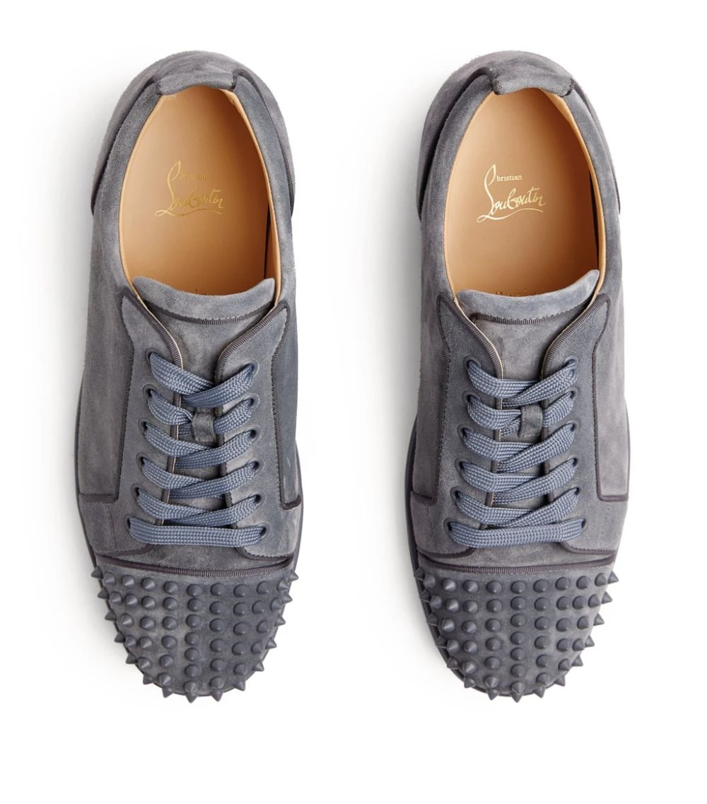 Christian Louboutin Louis Junior Spikes Orlato Suede Sneakers I457 Low-Top Sneakers 2 Christian Louboutin Louis Junior Spikes Orlato Suede Sneakers I457 Low-Top Sneakers - Image 2