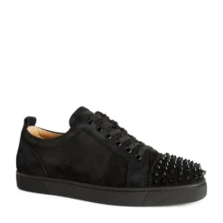 Christian Louboutin Louis Junior Spikes Suede Sneakers CM53 Slip-On Sneakers