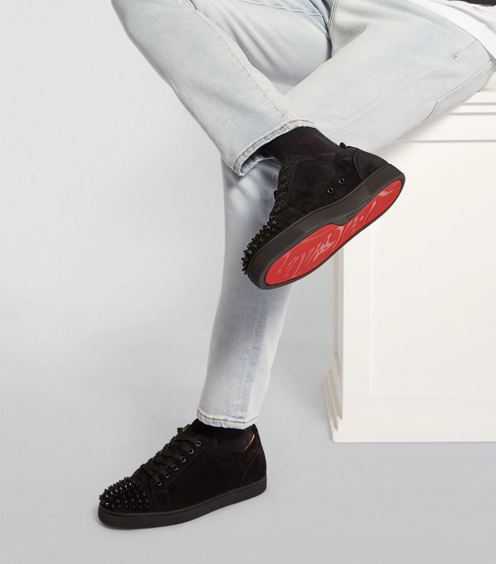 Christian Louboutin Louis Junior Spikes Suede Sneakers CM53 Slip-On Sneakers 6 Christian Louboutin Louis Junior Spikes Suede Sneakers CM53 Slip-On Sneakers - Image 6