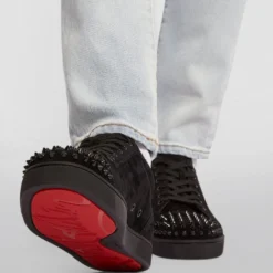 Christian Louboutin Louis Junior Spikes Suede Sneakers CM53 Slip-On Sneakers 11 Christian Louboutin Louis Junior Spikes Suede Sneakers CM53 Slip-On Sneakers -Christian Louboutin Online Shop christian louboutin louis junior spikes suede sneakers 16566507 32137801 1000