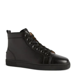Christian Louboutin Louis Leather High-Top Sneakers CM53