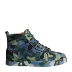 Christian Louboutin Louis Orlato Camo High-Top Sneakers M024