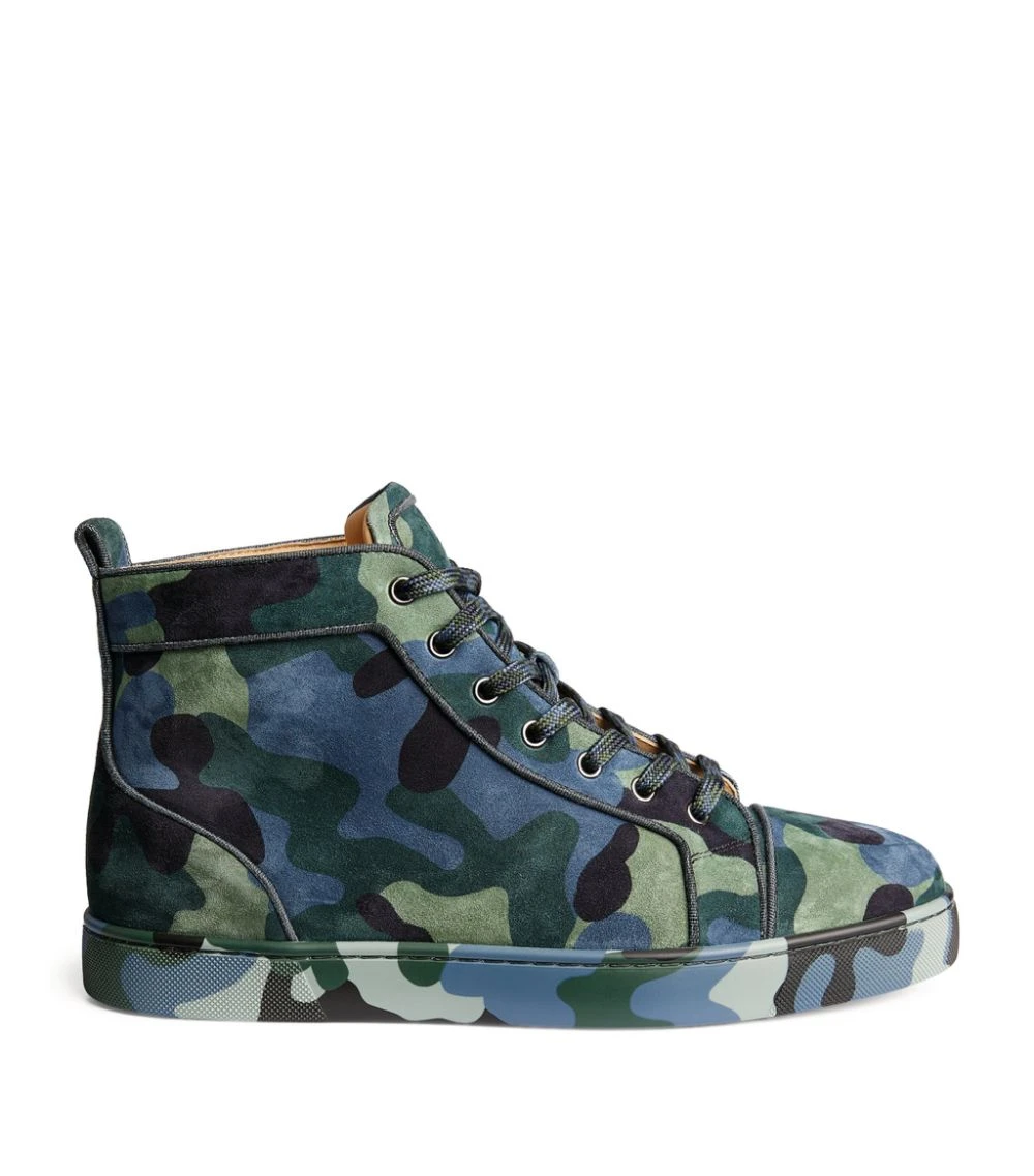 Christian Louboutin Louis Orlato Camo High-Top Sneakers M024 1 Christian Louboutin Louis Orlato Camo High-Top Sneakers M024
