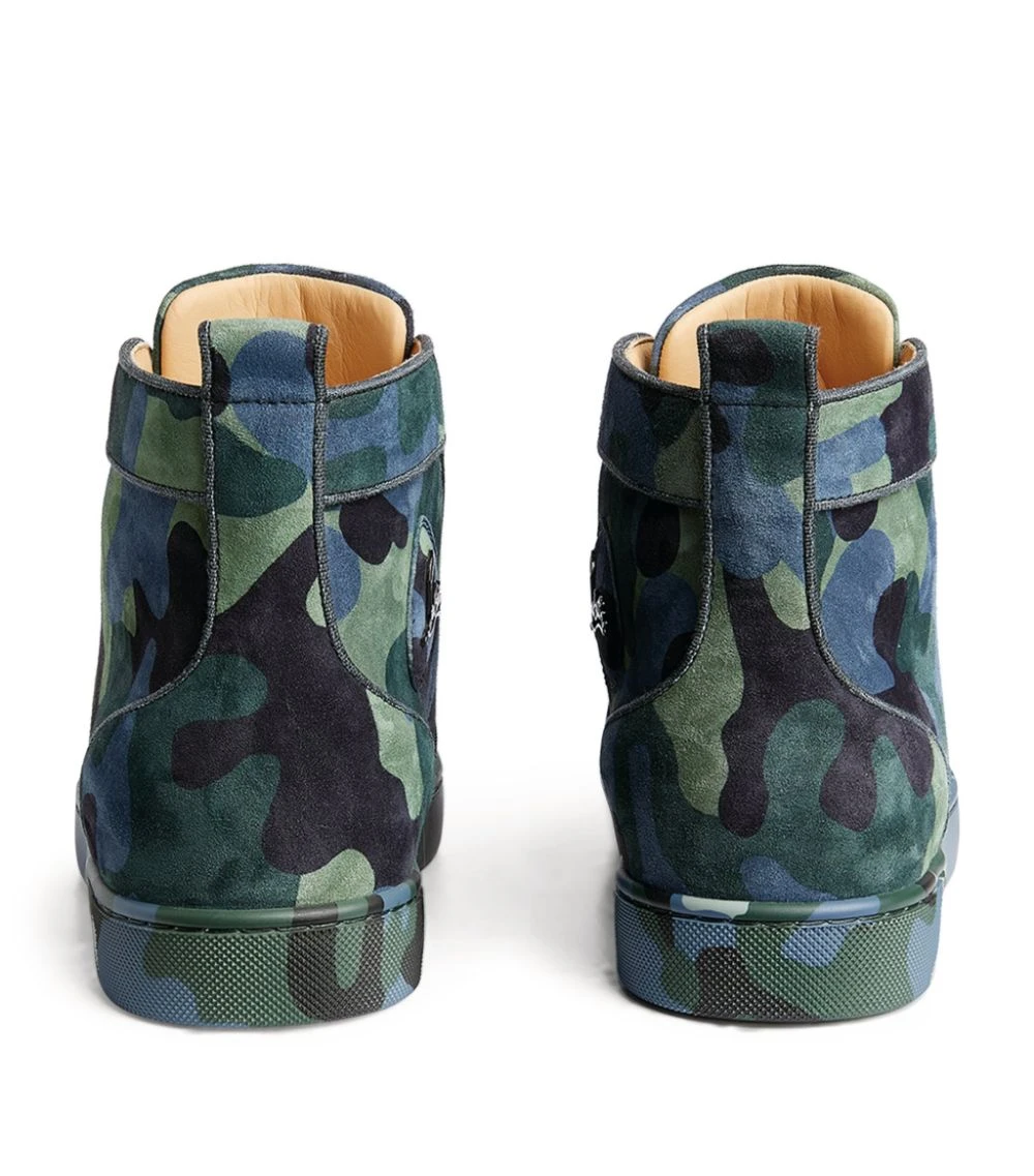 Christian Louboutin Louis Orlato Camo High-Top Sneakers M024 4 Christian Louboutin Louis Orlato Camo High-Top Sneakers M024 - Image 4
