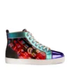 Christian Louboutin Louis Orlato Disco Leather Sneakers CMA3 High-Top Sneakers