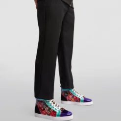 Christian Louboutin Louis Orlato Disco Leather Sneakers CMA3 High-Top Sneakers -Christian Louboutin Online Shop christian louboutin louis orlato disco leather sneakers 17495363 36992271 1000