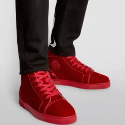 Christian Louboutin Louis Orlato Velvet High-Top Sneakers R251 -Christian Louboutin Online Shop christian louboutin louis orlato velvet high top sneakers 17765916 37499148 1000