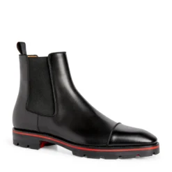 Christian Louboutin Melon Leather Ankle Boots BK01 Chelsea Boots -Christian Louboutin Online Shop christian louboutin melon leather ankle boots 17693717 37017139 1000