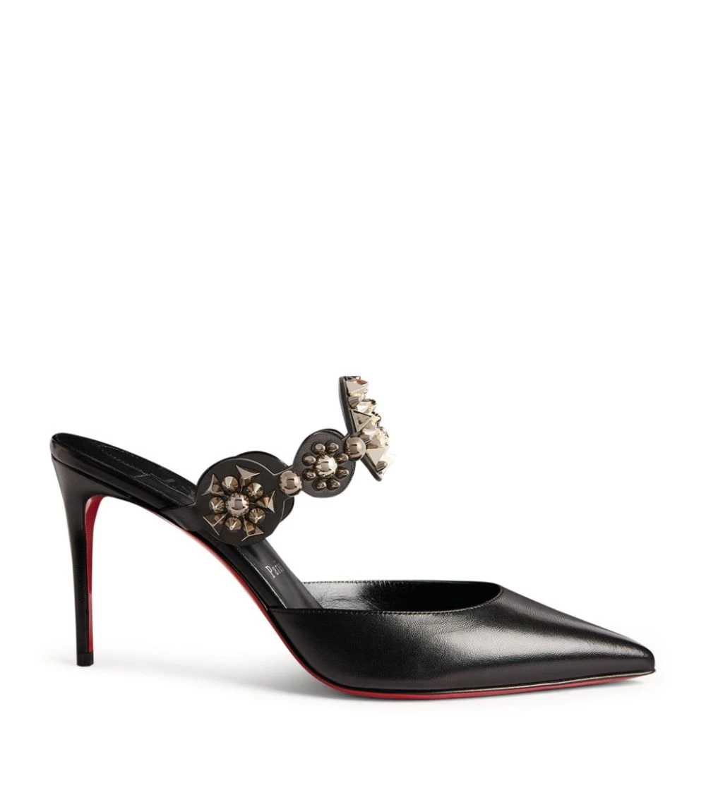 Christian Louboutin Miss Goldora Leather Mules 85 B580 Heeled Mules 1 Christian Louboutin Miss Goldora Leather Mules 85 B580 Heeled Mules
