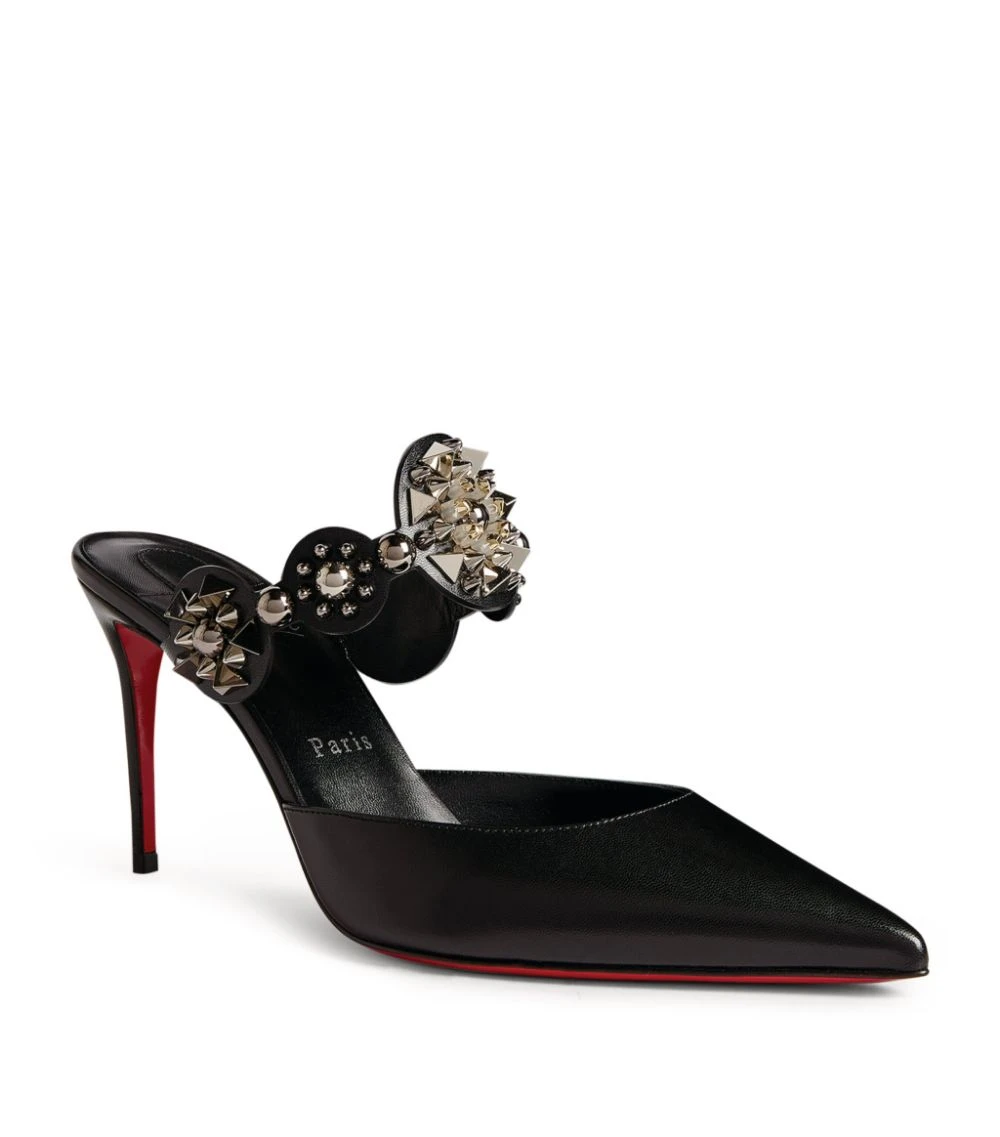 Christian Louboutin Miss Goldora Leather Mules 85 B580 Heeled Mules 5 Christian Louboutin Miss Goldora Leather Mules 85 B580 Heeled Mules - Image 5