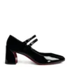 Christian Louboutin Miss Jane Patent Leather Mary Janes 55 B439 Courts
