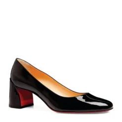 Christian Louboutin Miss Sab Patent Leather Pumps 55 BK01 Courts