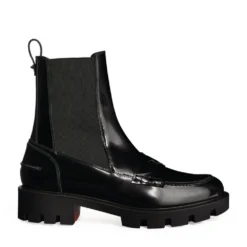 Christian Louboutin Montezu Lug Ankle Boots BK01