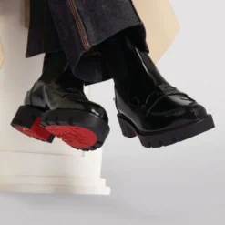 Christian Louboutin Montezu Lug Ankle Boots BK01 -Christian Louboutin Online Shop christian louboutin montezu lug ankle boots 17379082 35876534 1000