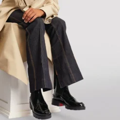 Christian Louboutin Montezu Lug Ankle Boots BK01 -Christian Louboutin Online Shop christian louboutin montezu lug ankle boots 17379082 35876536 1000