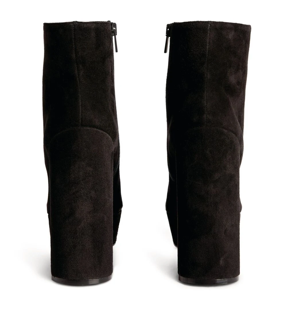 Christian Louboutin Movida Suede Boots 130 BK01 Ankle Boots 3 Christian Louboutin Movida Suede Boots 130 BK01 Ankle Boots - Image 3