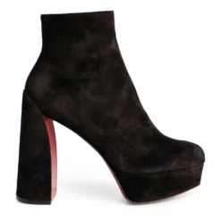 Christian Louboutin Movida Suede Boots 130 BK01 Ankle Boots