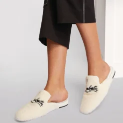 Christian Louboutin Navy Coolito Slippers WH43 Loafers -Christian Louboutin Online Shop christian louboutin navy coolito slippers 17338612 35661157 1000