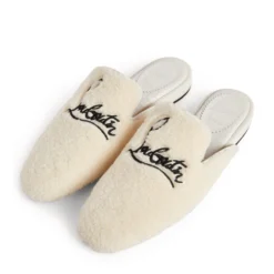 Christian Louboutin Navy Coolito Slippers WH43 Loafers -Christian Louboutin Online Shop christian louboutin navy coolito slippers 17338612 35661164 1000