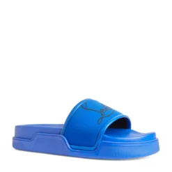 Christian Louboutin Navy Pool Slides U696 Flip Flops