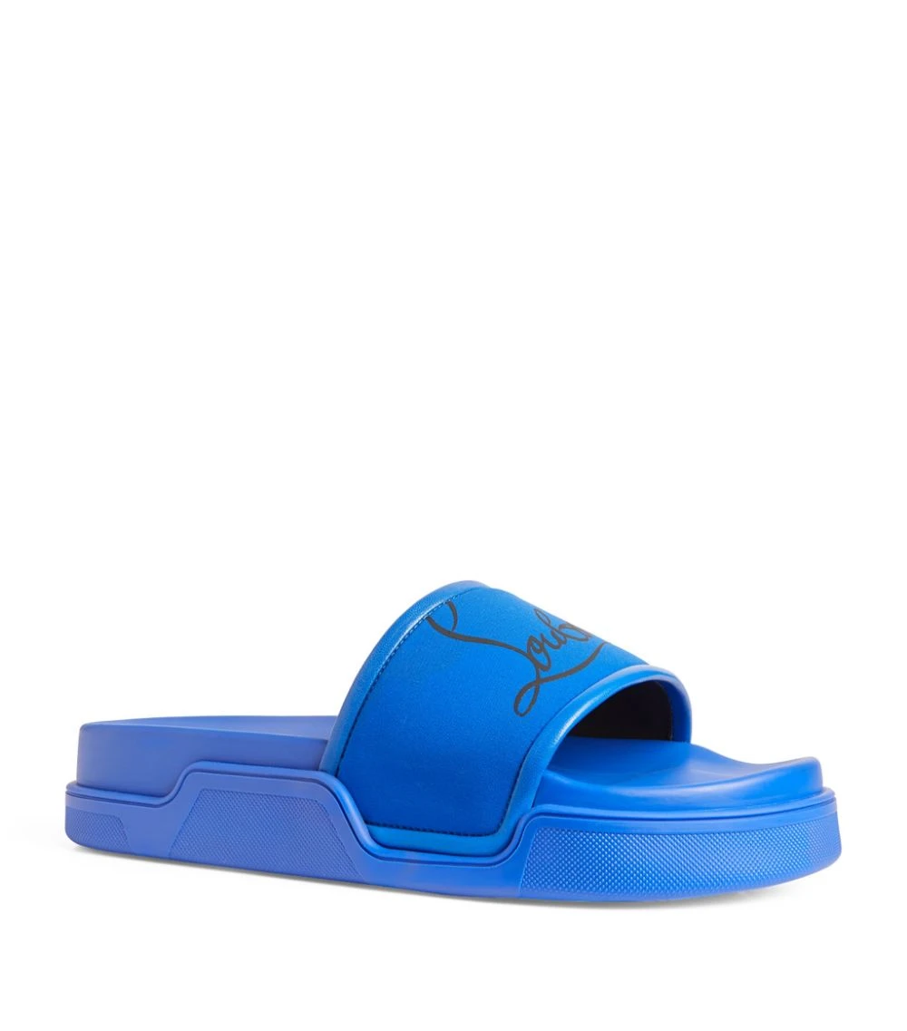 Christian Louboutin Navy Pool Slides U696 Flip Flops 1 Christian Louboutin Navy Pool Slides U696 Flip Flops