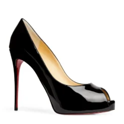 Christian Louboutin New Very Prive Patent Leather Pumps 120 BK01 Courts