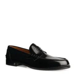 Christian Louboutin Patent Leather Penny Loafers BK01