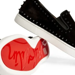 Christian Louboutin Pik Boat Studded Suede Sneakers CM53 Slip-On Sneakers -Christian Louboutin Online Shop christian louboutin pik boat studded suede sneakers 16567610 32137774 1000