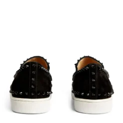 Christian Louboutin Pik Boat Studded Suede Sneakers CM53 Slip-On Sneakers -Christian Louboutin Online Shop christian louboutin pik boat studded suede sneakers 16567610 32138470 1000