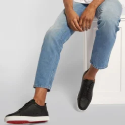 Christian Louboutin Rantulow Leather Sneakers BK01 Slip-On Sneakers -Christian Louboutin Online Shop christian louboutin rantulow leather sneakers 16594091 32307434 1000