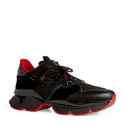 Christian Louboutin Redrunner Leather Sneakers BK01 Slip-On Sneakers