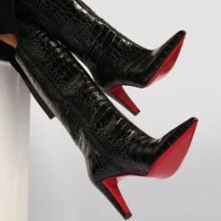 Christian Louboutin Slimini Botta Calf Ali Knee-High Boots 85 BK01 Knee High Boots 9 Christian Louboutin Slimini Botta Calf Ali Knee-High Boots 85 BK01 Knee High Boots -Christian Louboutin Online Shop christian louboutin slimini botta calf ali knee high boots 85 17377636 35876528 1000