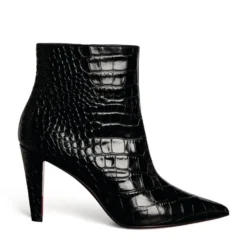 Christian Louboutin Slimini Leather Ankle Boots 85 BK01