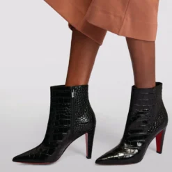 Christian Louboutin Slimini Leather Ankle Boots 85 BK01 -Christian Louboutin Online Shop christian louboutin slimini leather ankle boots 85 17286976 35320316 1000