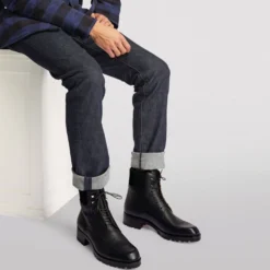 Christian Louboutin Trapman Leather Boots BL1U Lace Up Boots -Christian Louboutin Online Shop christian louboutin trapman leather boots 17436982 36015237 1000