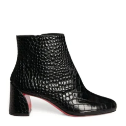 Christian Louboutin Turela Leather Ankle Boots 55 BK01