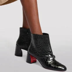 Christian Louboutin Turela Leather Ankle Boots 55 BK01 -Christian Louboutin Online Shop christian louboutin turela leather ankle boots 55 17284002 35298154 1000