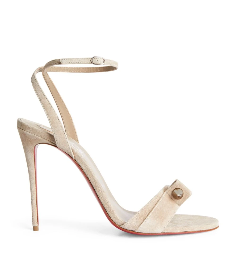 Christian Louboutin Umberta Suede Sandals 100 F533 Heeled Sandals 1 Christian Louboutin Umberta Suede Sandals 100 F533 Heeled Sandals