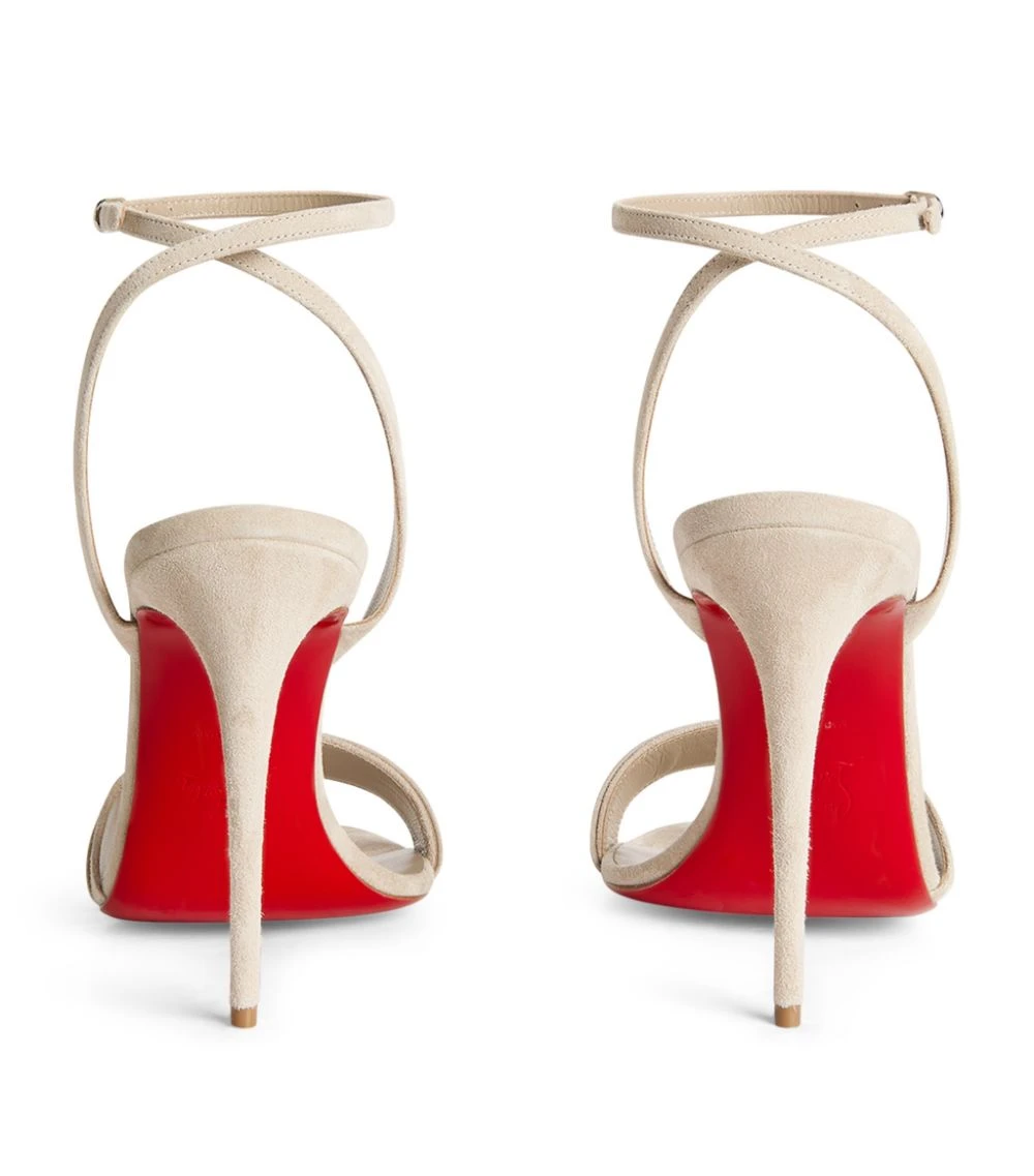 Christian Louboutin Umberta Suede Sandals 100 F533 Heeled Sandals 4 Christian Louboutin Umberta Suede Sandals 100 F533 Heeled Sandals - Image 4