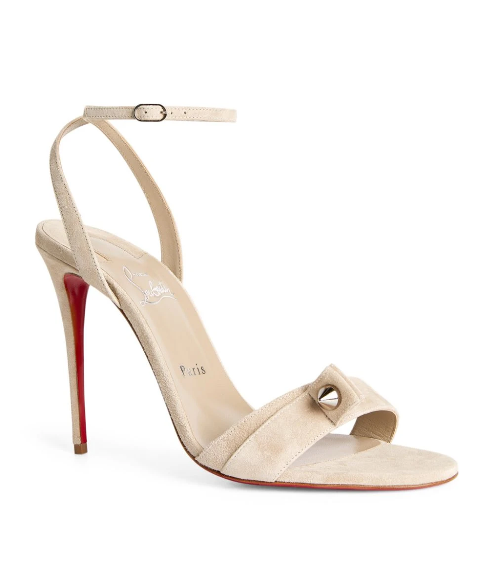 Christian Louboutin Umberta Suede Sandals 100 F533 Heeled Sandals 5 Christian Louboutin Umberta Suede Sandals 100 F533 Heeled Sandals - Image 5