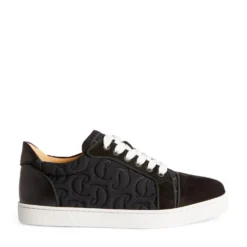 Christian Louboutin Vieira Orlato Suede-Embossed Sneakers BK01 Low-Top Sneakers